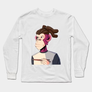 Stylish Ape NFT Long Sleeve T-Shirt